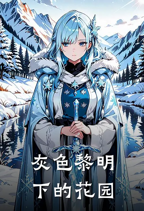 灰色黎明下的花园